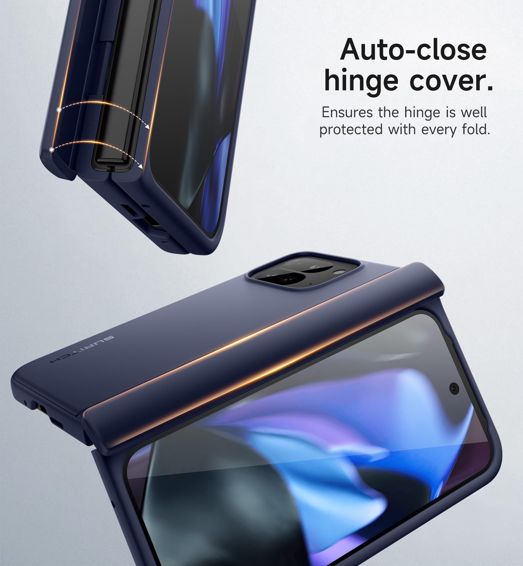 Amazon.com: SURITCH for Google Pixel 9 Pro Fold Case, Built-in